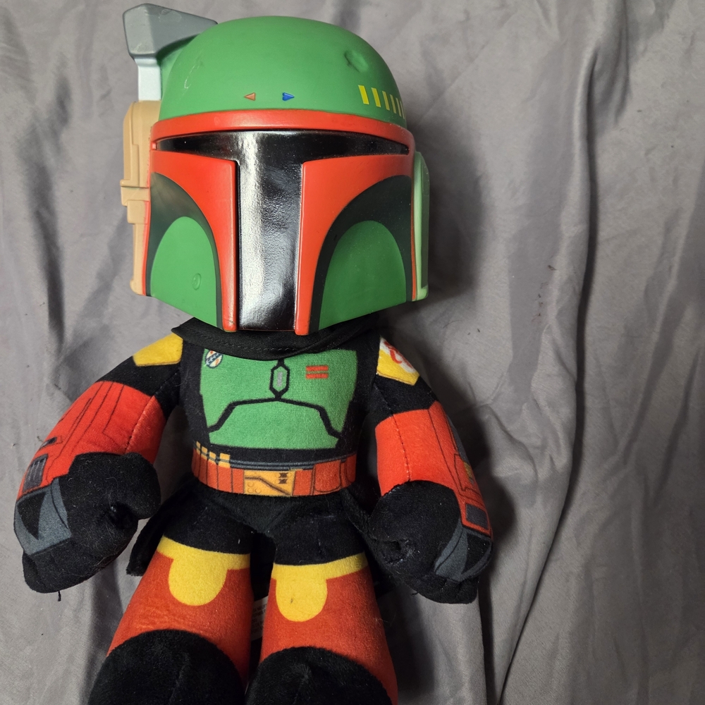 Star Wars Bounty Hunter Plush Toy‎ - Red, Green, Black Vintage - Picture 2 of 7